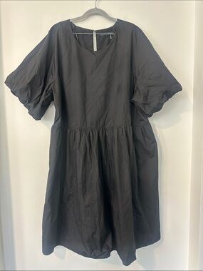 Tuckernuck English Factory Poplin Bubbke Sleeve Dress 3X